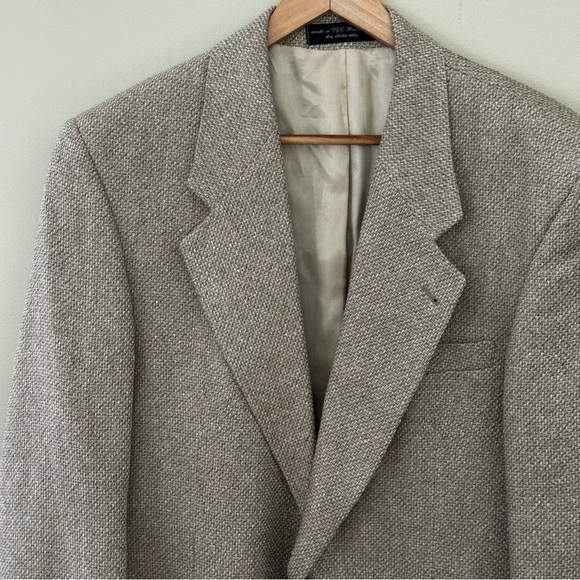 Gianfranco Ruffini Champaign Silk Blend Blazer Size 40R - Picture 2 of 5